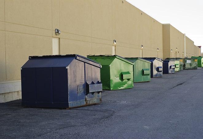 commercial disposal bins at a construction site in Crown Point IN